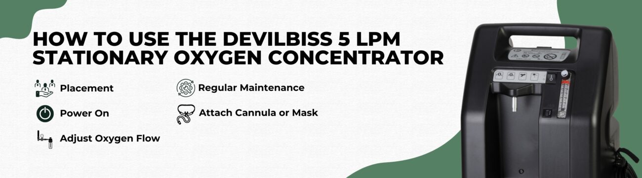 How to Use the DeVilbiss 5 LPM Stationary Oxygen Concentrator